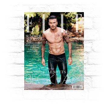 David Beckham Metal Wall Art