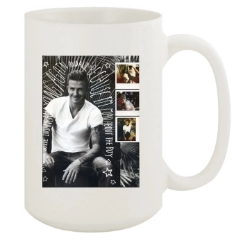 David Beckham 15oz White Mug