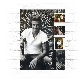 David Beckham Metal Wall Art