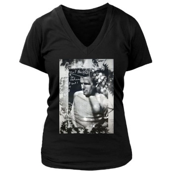 David Beckham Women's Deep V-Neck TShirt