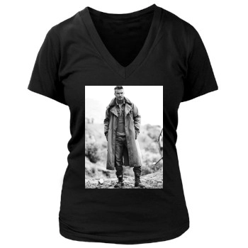 David Beckham Women's Deep V-Neck TShirt