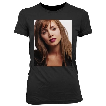 Eliza Dushku Women's Junior Cut Crewneck T-Shirt