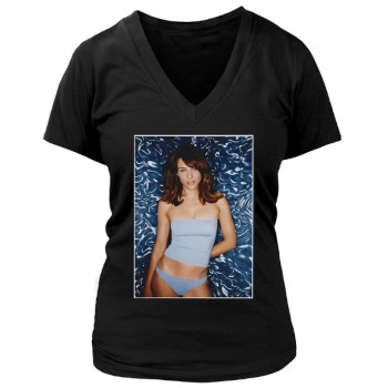 Elizabeth Hurley Women's Deep V-Neck TShirt