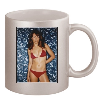 Elizabeth Hurley 11oz Metallic Silver Mug