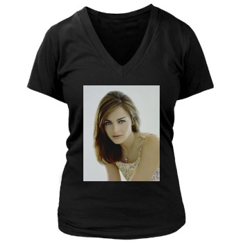 Elizabeth Hurley Women's Deep V-Neck TShirt