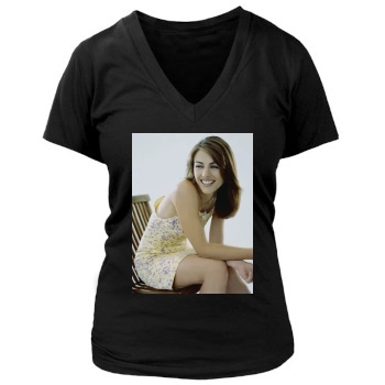 Elizabeth Hurley Women's Deep V-Neck TShirt