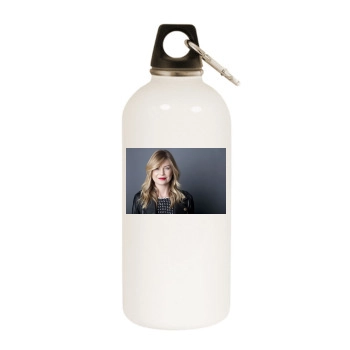 Ellen Pompeo White Water Bottle With Carabiner