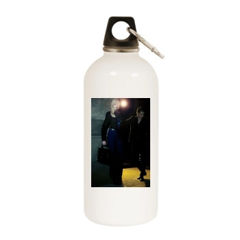 Elza Luijendijk White Water Bottle With Carabiner