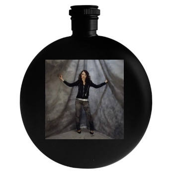 Emily Browning Round Flask