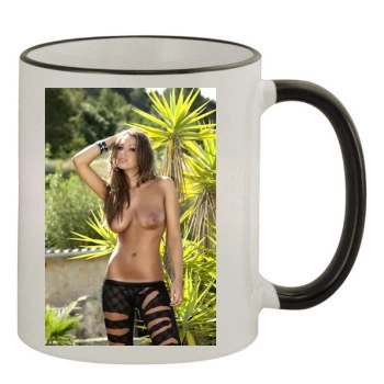 Emma Frain 11oz Colored Rim & Handle Mug