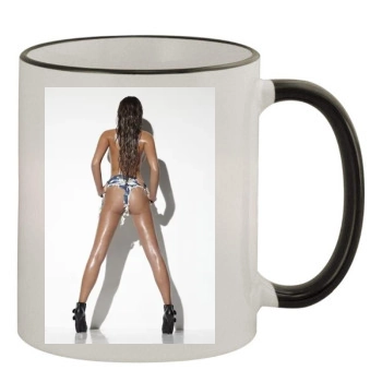 Emma Frain 11oz Colored Rim & Handle Mug