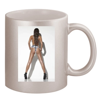 Emma Frain 11oz Metallic Silver Mug