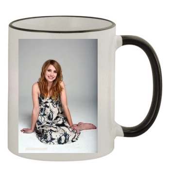 Emma Roberts 11oz Colored Rim & Handle Mug