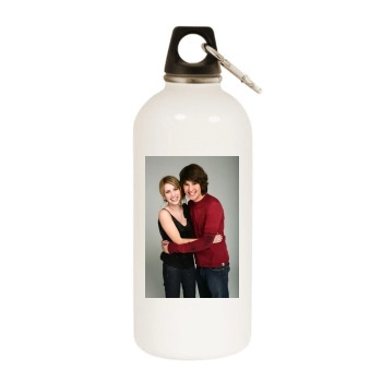 Emma Roberts White Water Bottle With Carabiner