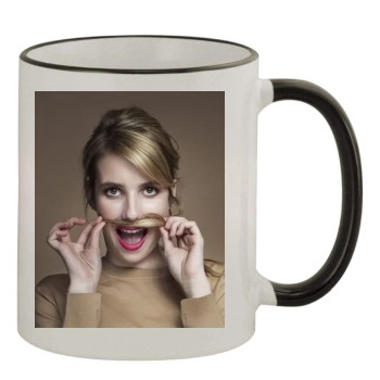 Emma Roberts 11oz Colored Rim & Handle Mug