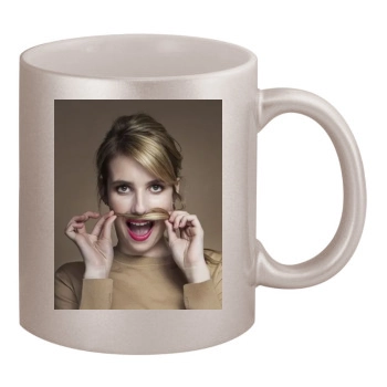 Emma Roberts 11oz Metallic Silver Mug