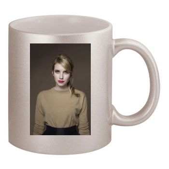 Emma Roberts 11oz Metallic Silver Mug