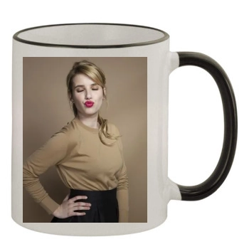 Emma Roberts 11oz Colored Rim & Handle Mug