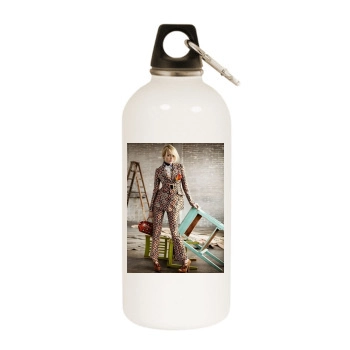 Emma Stone White Water Bottle With Carabiner