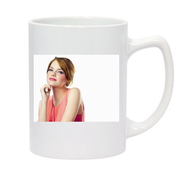 Emma Stone 14oz White Statesman Mug