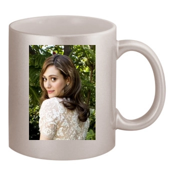 Emmy Rossum 11oz Metallic Silver Mug