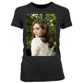 Emmy Rossum Women's Junior Cut Crewneck T-Shirt