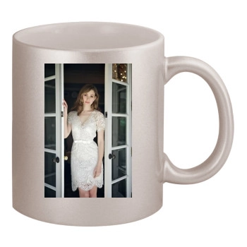 Emmy Rossum 11oz Metallic Silver Mug