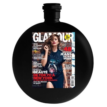 Eva Mendes Round Flask