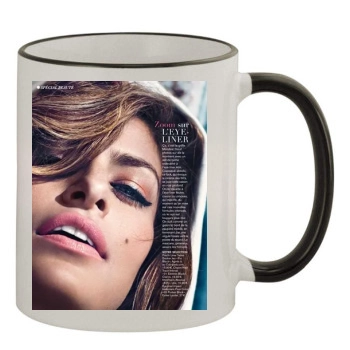 Eva Mendes 11oz Colored Rim & Handle Mug