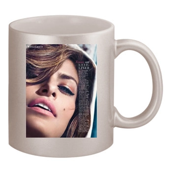 Eva Mendes 11oz Metallic Silver Mug