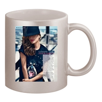 Eva Mendes 11oz Metallic Silver Mug