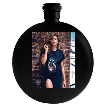 Eva Mendes Round Flask