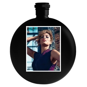 Eva Mendes Round Flask