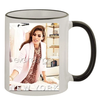 Eva Mendes 11oz Colored Rim & Handle Mug