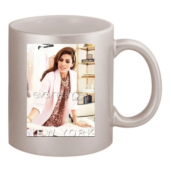 Eva Mendes 11oz Metallic Silver Mug