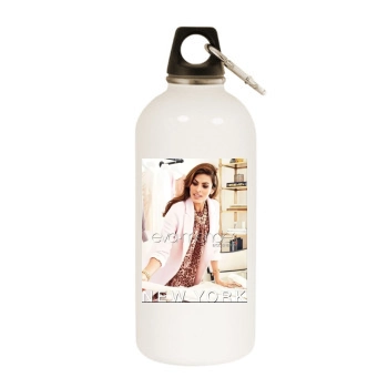 Eva Mendes White Water Bottle With Carabiner