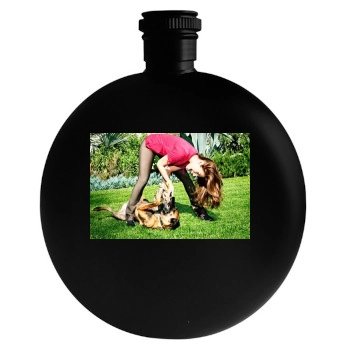 Eva Mendes Round Flask