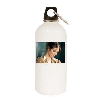 Evangeline Lilly White Water Bottle With Carabiner