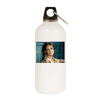 Evangeline Lilly White Water Bottle With Carabiner