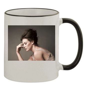 Evangeline Lilly 11oz Colored Rim & Handle Mug