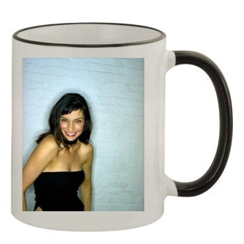 Famke Janssen 11oz Colored Rim & Handle Mug