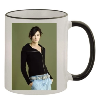 Famke Janssen 11oz Colored Rim & Handle Mug