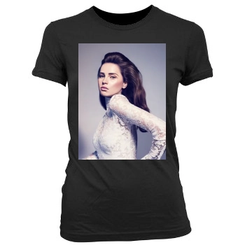 Felicity Jones Women's Junior Cut Crewneck T-Shirt