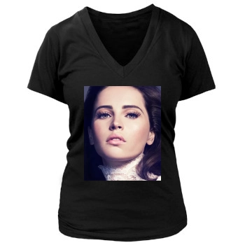 Felicity Jones Women's Deep V-Neck TShirt