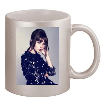 Felicity Jones 11oz Metallic Silver Mug