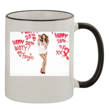 Fergie 11oz Colored Rim & Handle Mug