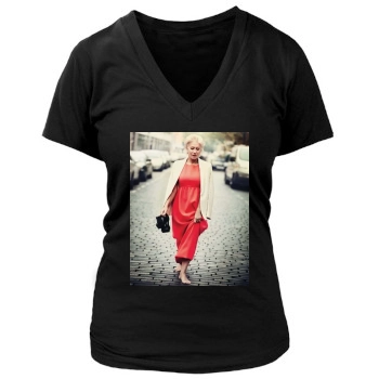 Helen Mirren Women's Deep V-Neck TShirt