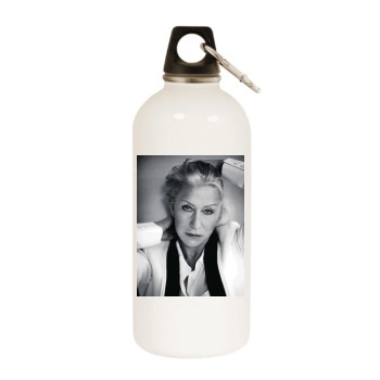 Helen Mirren White Water Bottle With Carabiner