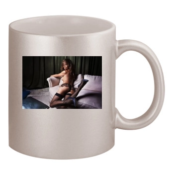 Irina Shayk 11oz Metallic Silver Mug