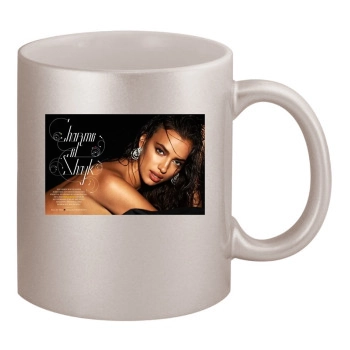 Irina Shayk 11oz Metallic Silver Mug